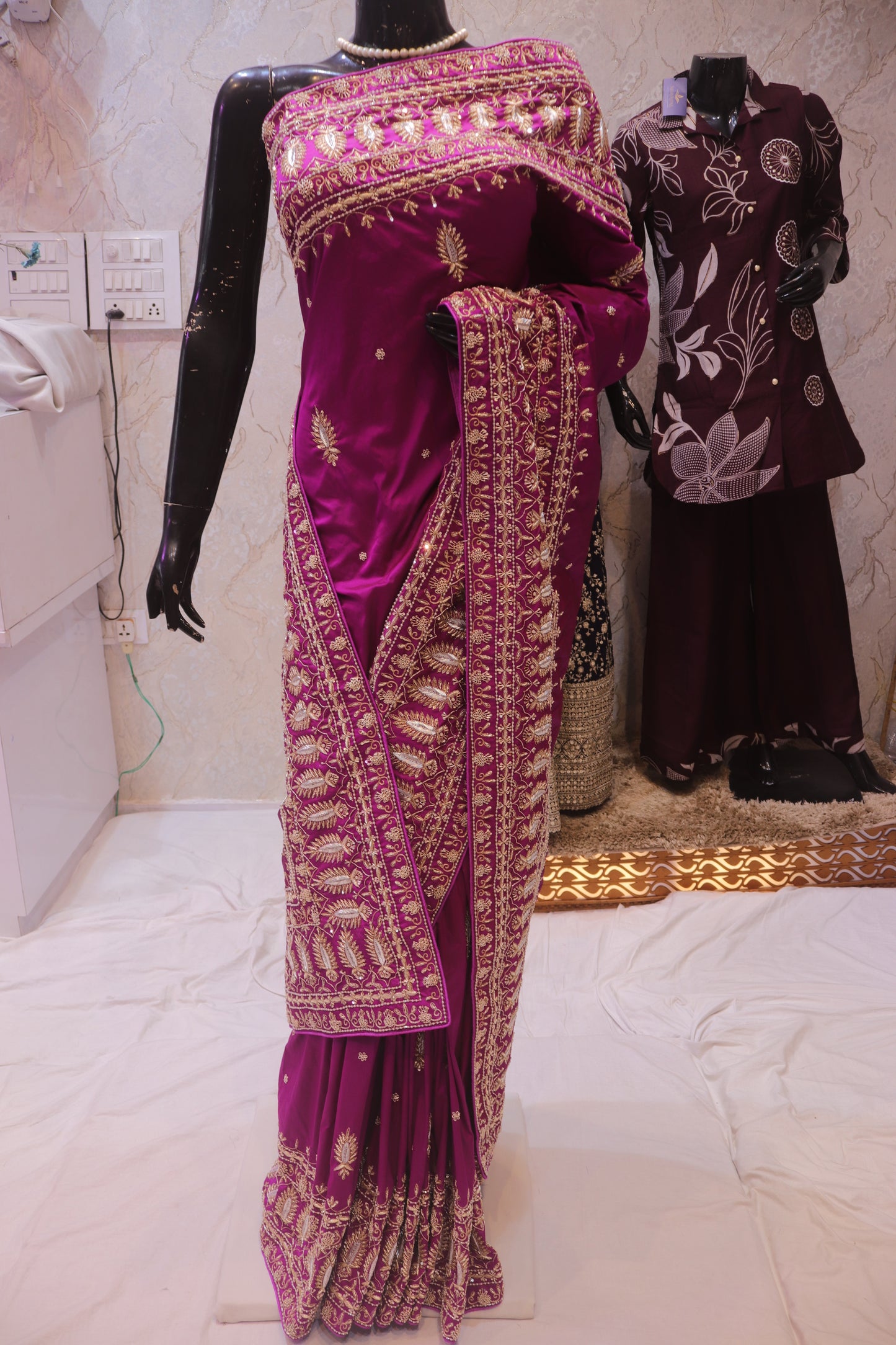 “The Royal Magenta” Premium Handcrafted Saree