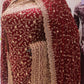 “The Garnet” Premium Designer Saree with Veil