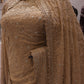 “The Champagne Gold" Premium Georgette Saree with Veil