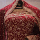 "The Royal Raspberry" Premium Bridal Saree with Veil
