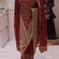 "The Royal Raspberry" Premium Bridal Saree with Veil