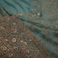 "The Light Turquoise" Premium Designer Saree with Veil