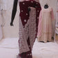 “The Wine Splash” Premium Designer Saree