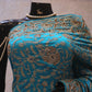"The Cerulean Blue" Luxurious wedding Wear Saree