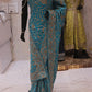 "The Cerulean Blue" Luxurious wedding Wear Saree