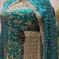 "The Teal Green" Premium Designer Saree With Veil