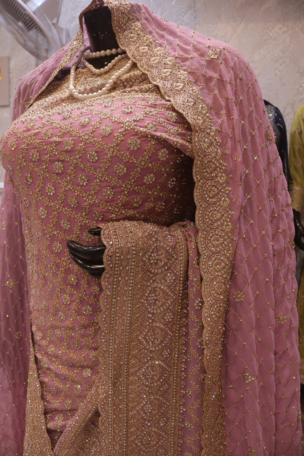 "The Sunset Lavender" Premium Designer Saree with Veil