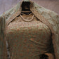 "The Pastel Olive" Premium Designer Saree with Veil