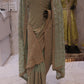 "The Pastel Olive" Premium Designer Saree with Veil