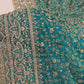 "The Zirconium Green" Premium Bridal Saree With Veil