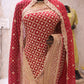 "The Raspberry Sorbet" Bridal Saree with Veil