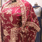 "The Royal Maroon" Premium Bridal Saree with Veil