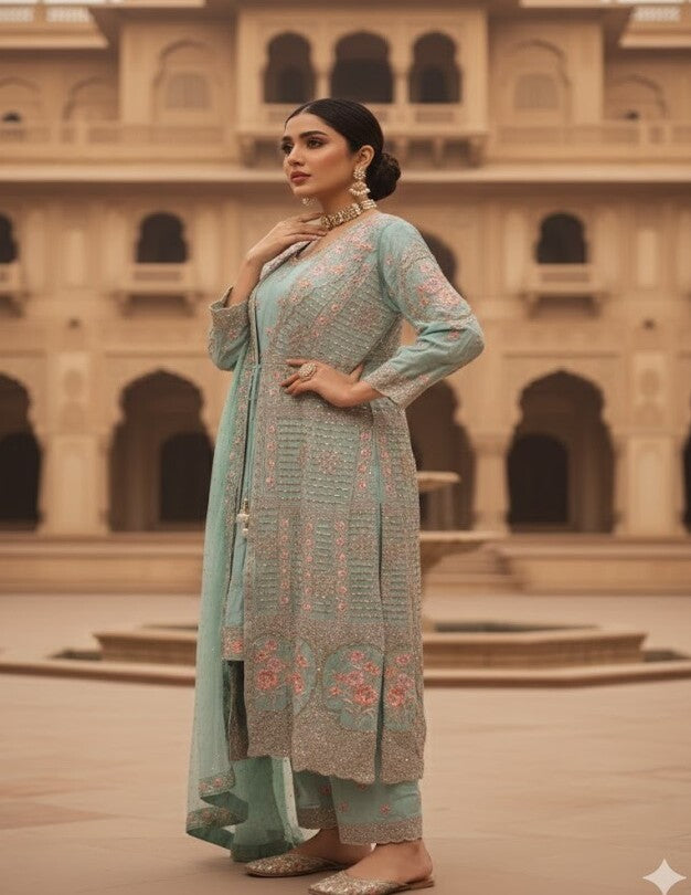The Designer Luxury Shrug Style Ready to Wear Dress