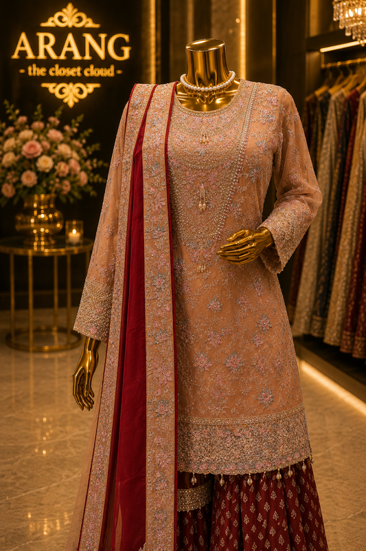 The Luxury Premium Designer Pakistani Shirt Style Ready to Wear Dress