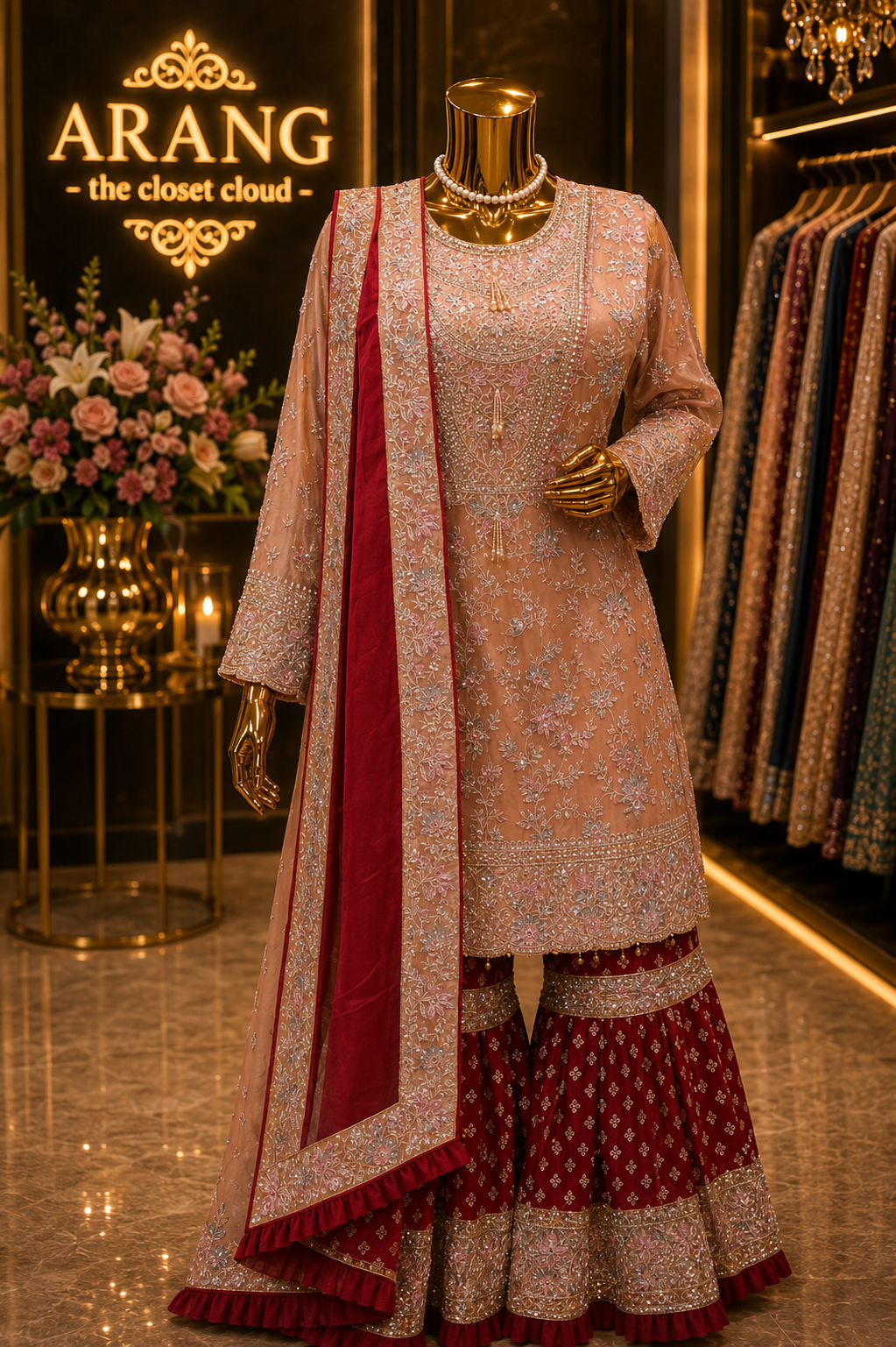 The Luxury Premium Designer Pakistani Shirt Style Ready to Wear Dress