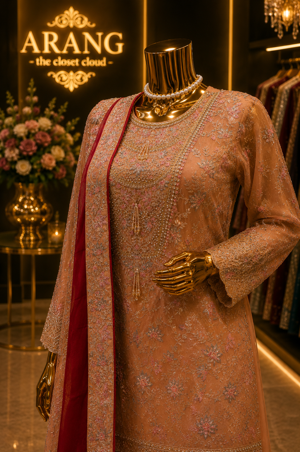 The Luxury Premium Designer Pakistani Shirt Style Ready to Wear Dress
