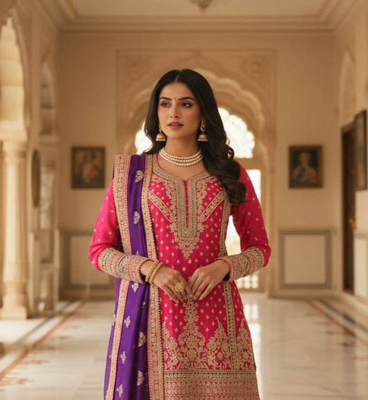 The Designer Pakistani Short Shirt Style Ready to Wear Dress