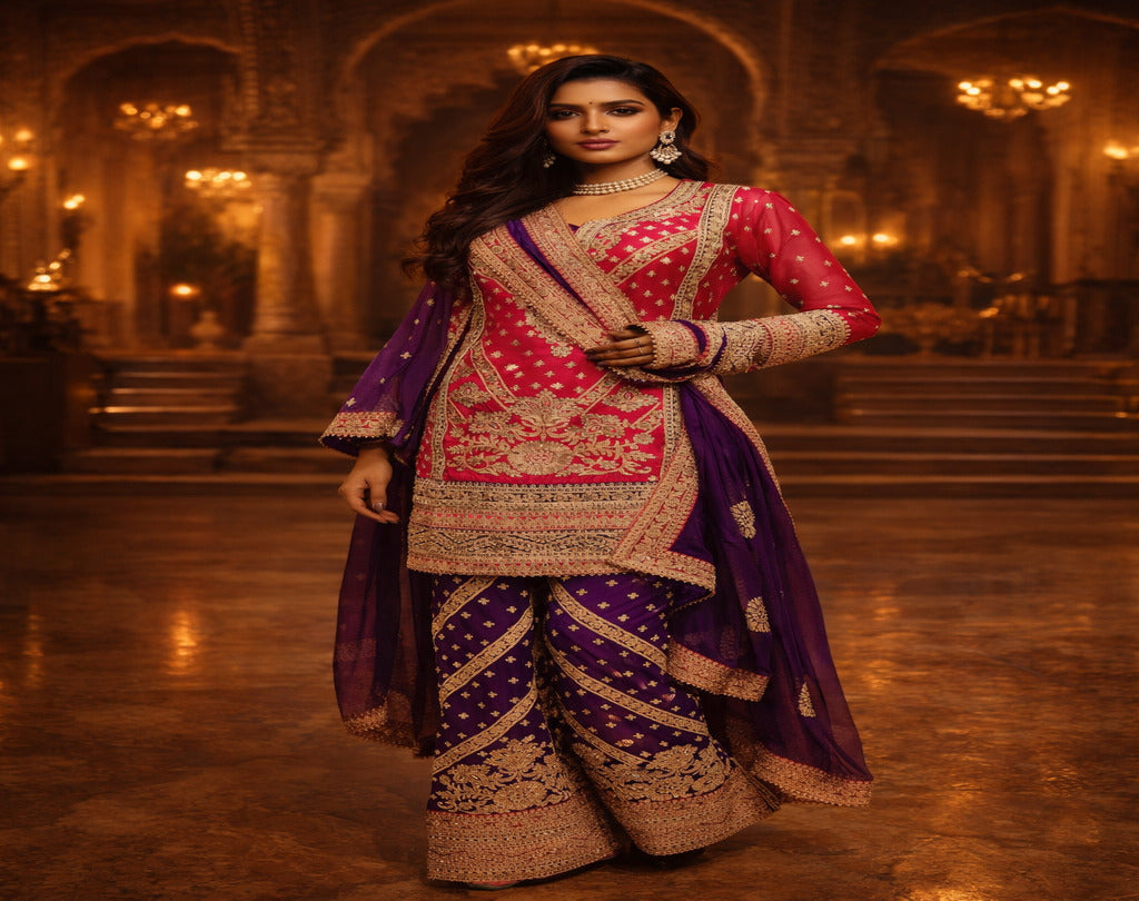 The Designer Pakistani Short Shirt Style Ready to Wear Dress