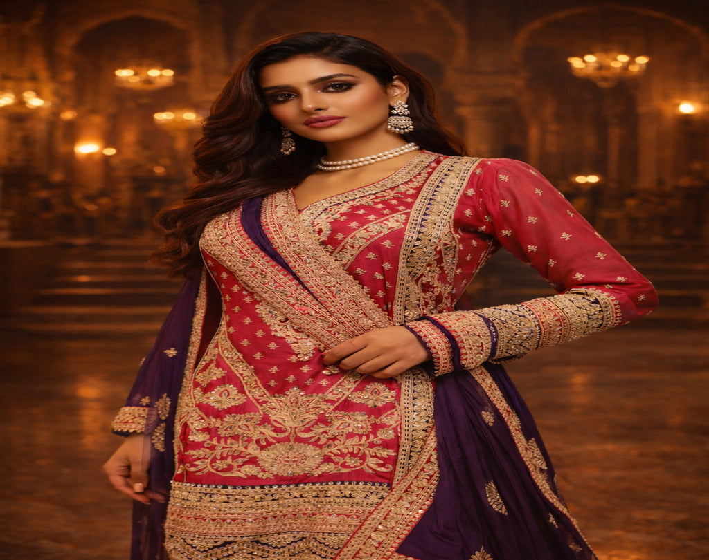 The Designer Pakistani Short Shirt Style Ready to Wear Dress