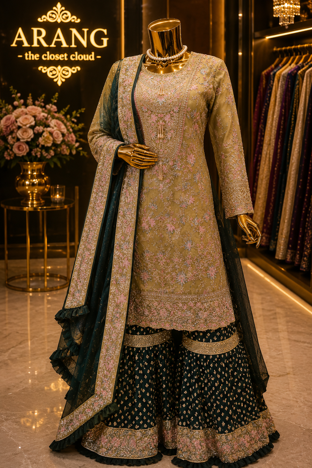 The Luxury Premium Designer Pakistani Shirt Style Ready to Wear Dress