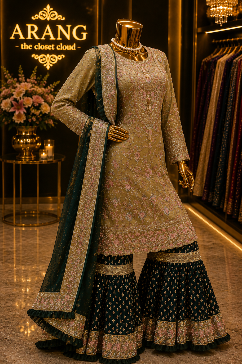The Luxury Premium Designer Pakistani Shirt Style Ready to Wear Dress