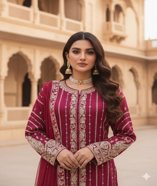 The Designer Pakistani Semi-stitched Style Dress