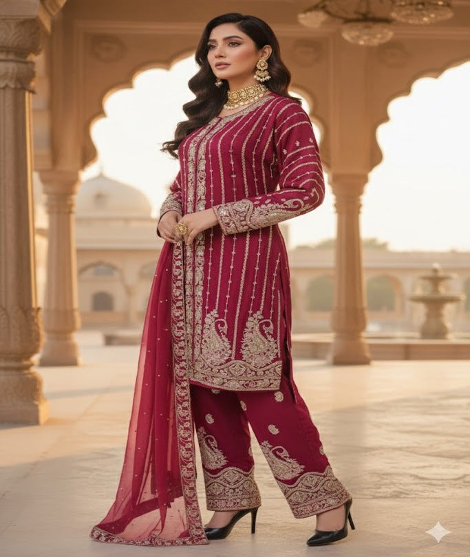 The Designer Pakistani Semi-stitched Style Dress