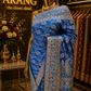 "The French Blue" Premium Bridal Banarasi Silk Saree