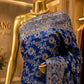 "The French Blue" Premium Bridal Banarasi Silk Saree