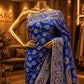 "The French Blue" Premium Bridal Banarasi Silk Saree