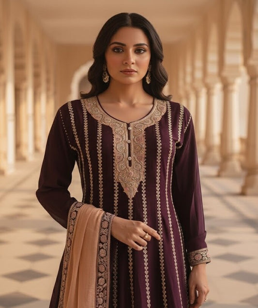 The Premium Designer Frock Style Ready to Wear Dress
