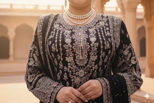 The Premium Designer Pakistani Shirt Style Ready to Wear Dress