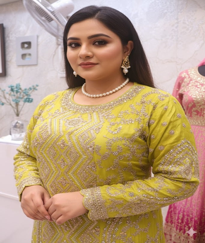 The Premium Designer Pakistani Shirt Style Ready to Wear Dress
