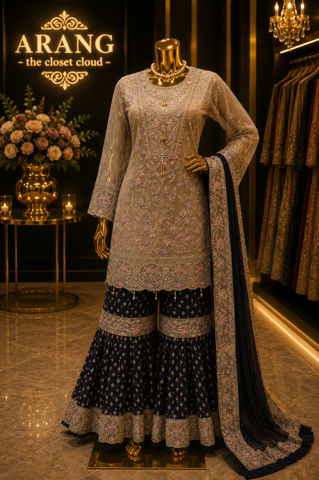 The Luxury Premium Designer Pakistani Shirt Style Ready to Wear Dress