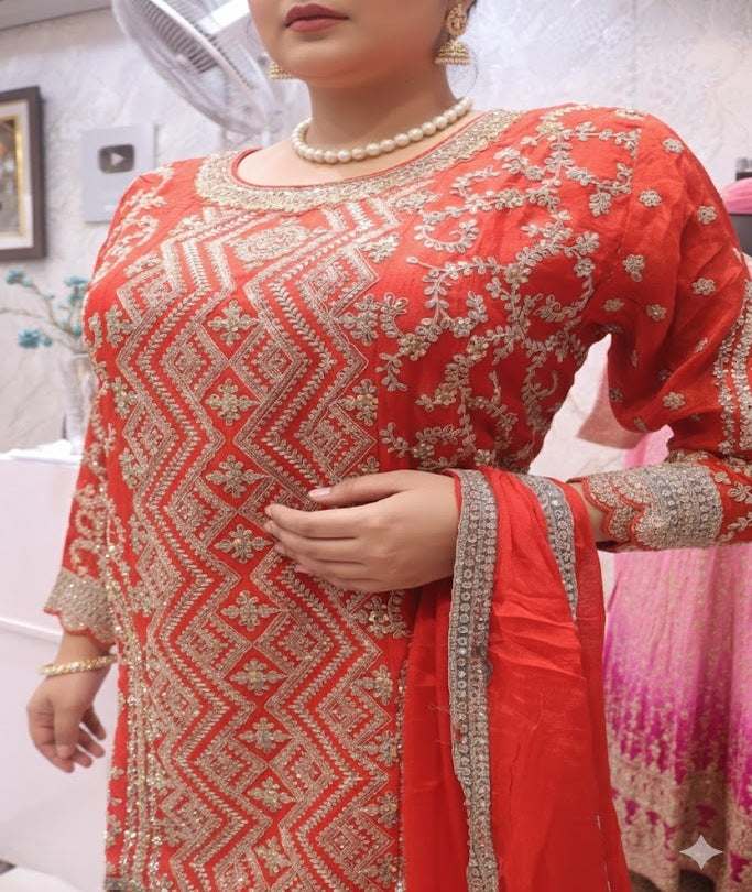 The Premium Designer Pakistani Shirt Style Ready to Wear Dress