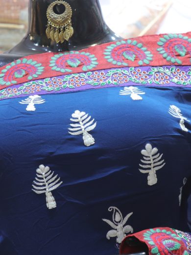 "The Navy Blue" Premium Designer Saree