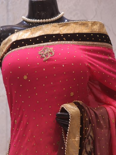 "The Pink Duet" Premium Designer Saree