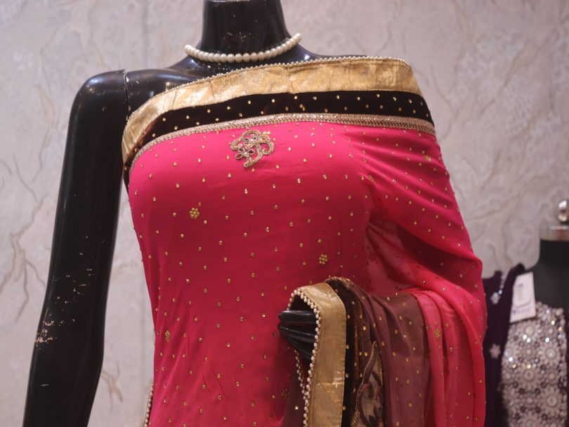 "The Pink Duet" Premium Designer Saree