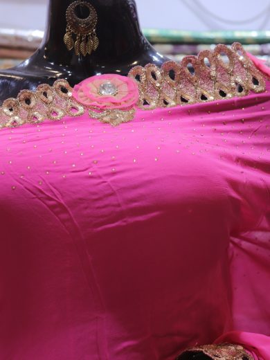 "The Pink Roses" Premium Designer Saree