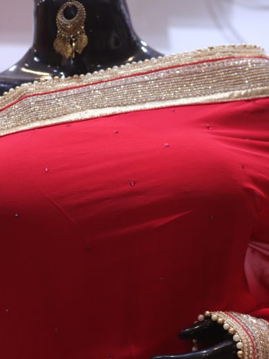 “The Red Mermaid” Premium Designer Saree
