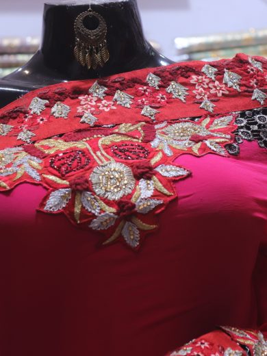 “The Wild Berry” Premium Designer Saree