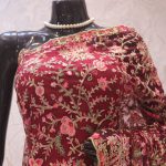 "The Heather Maroon" Premium Designer Saree