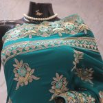 “The Cerulean Blue” Premium Designer Saree