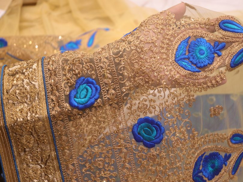 “The Sea Blue” Premium Designer Saree - Image 5