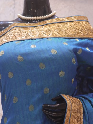 “The Sea Blue” Premium Designer Saree