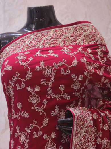 “The Raspberry Sorbet” Vol 2 Premium Designer Saree