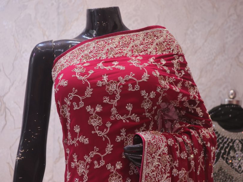 “The Raspberry Sorbet” Vol 2 Premium Designer Saree