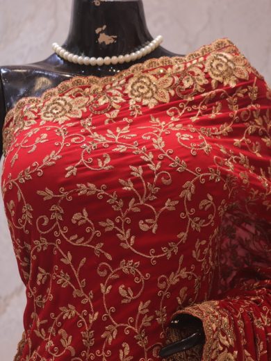 "The Red Chillies" Premium Designer Saree