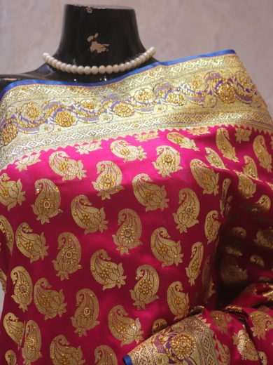 "The Mexican Pink " Premium Banarasi Partly Saree