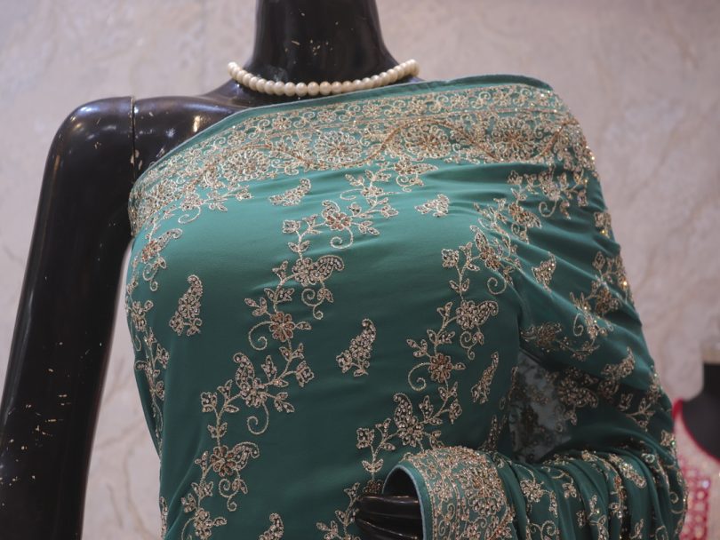 “The Wintergreen Dream” Premium Designer Saree